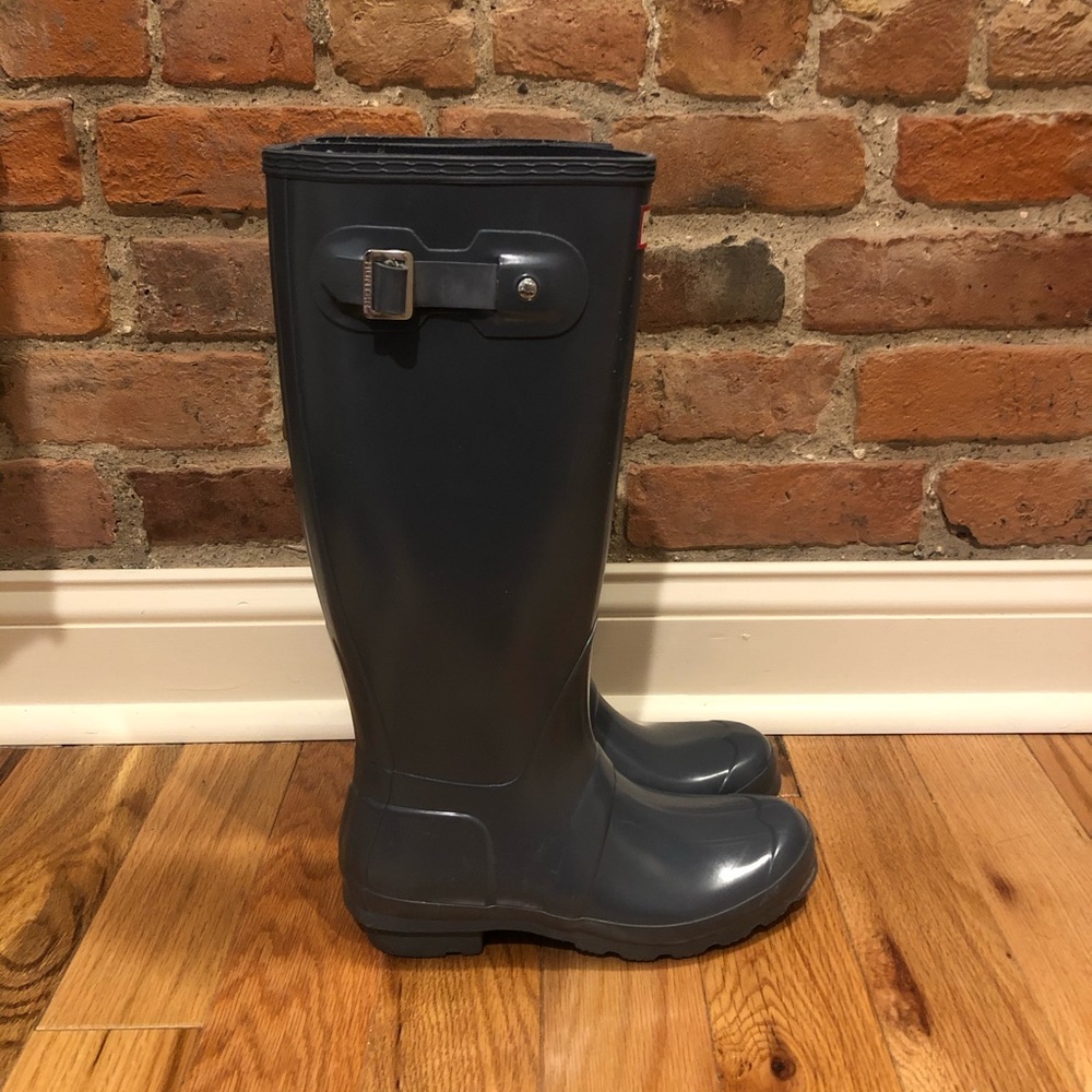 Gray Hunter boots
